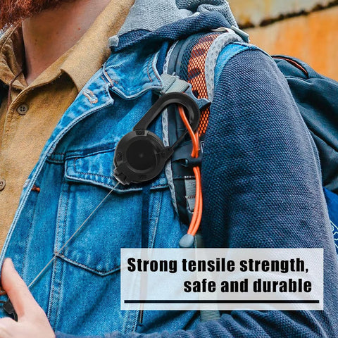 🔥Summer Hot Sale Promotion-49% OFF⏰-Outdoor Automatic Retractable Wire Rope Luya Tactical Keychain